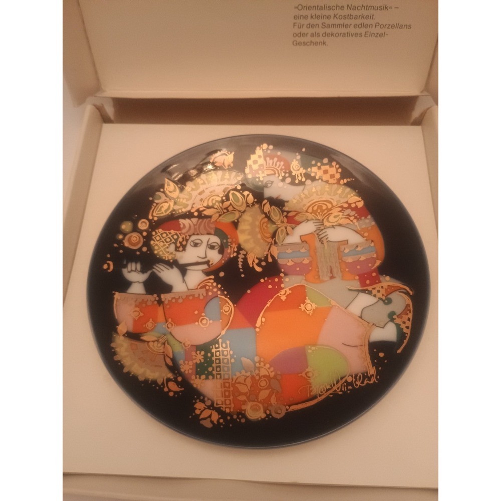 ROSENTHAL STUDIO LINE ORIENTAL NIGHT MUSIC 6" BJORN WINBLAD WALL PLATE #1